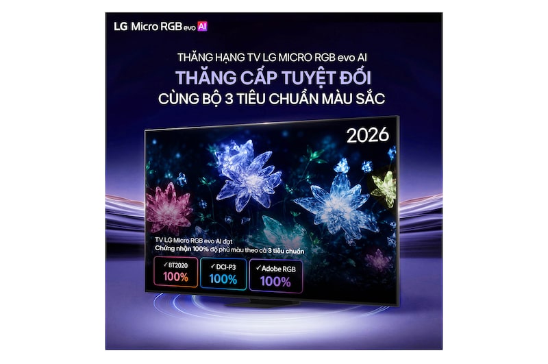 TV 4K LG Micro RGB evo AI MRGB95 2026 100 inch